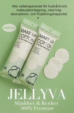 JELLVVA™ – Cotons Démaquillants Premium (100 pcs)