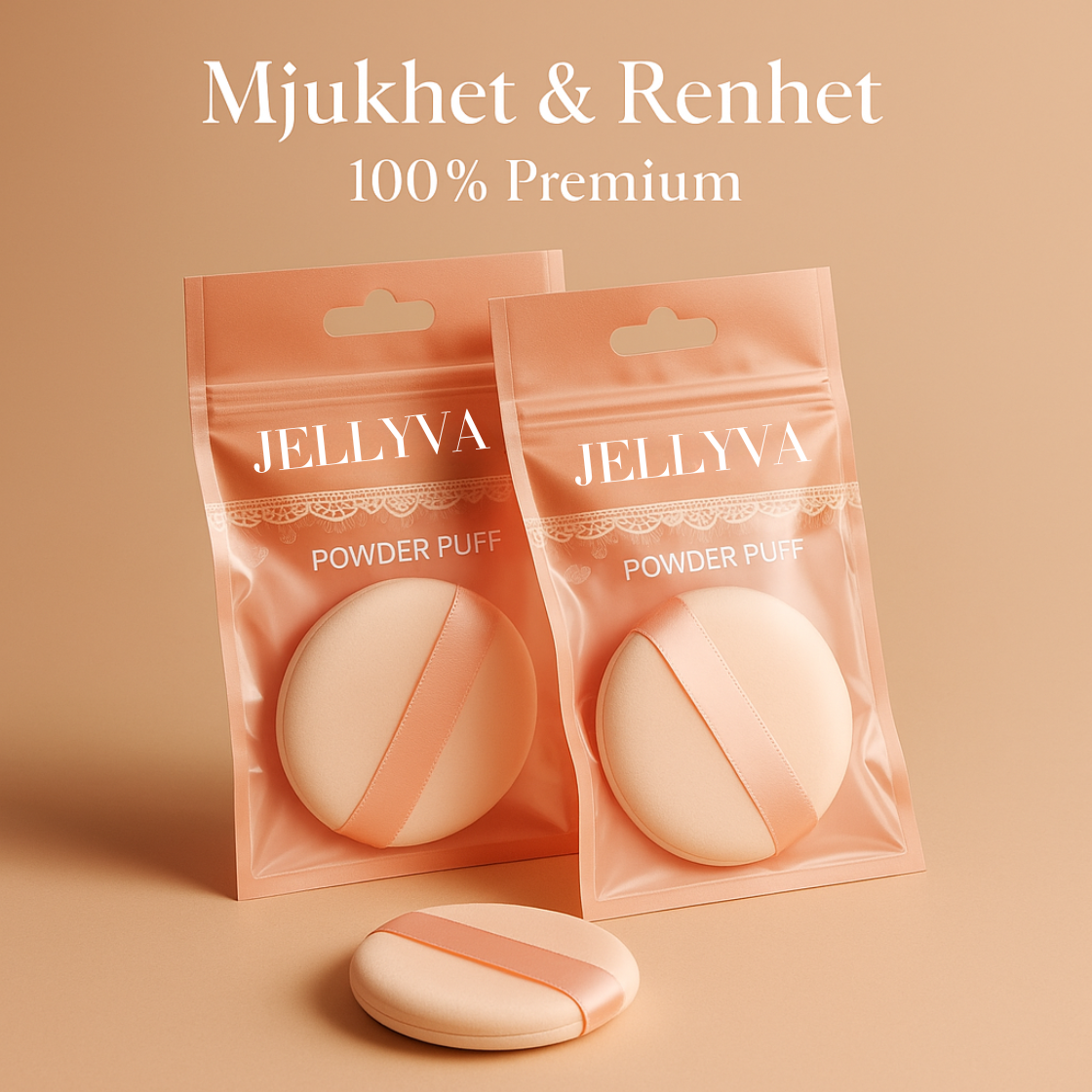 JELLVVA™ Puff – Applicateur Maquillage Doux & Précis
