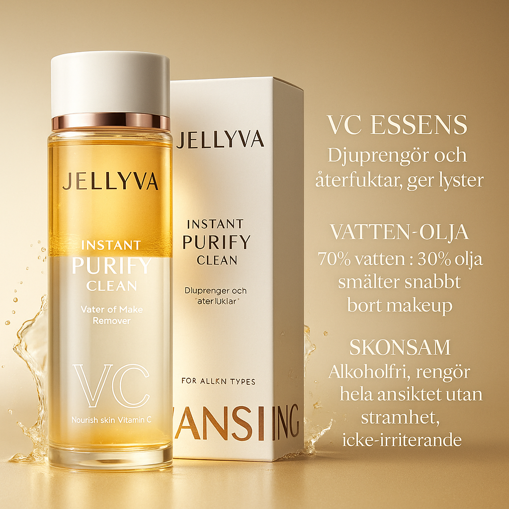 JELLYVA™ –Soin Démaquillant Hydratant à la Vitamine C